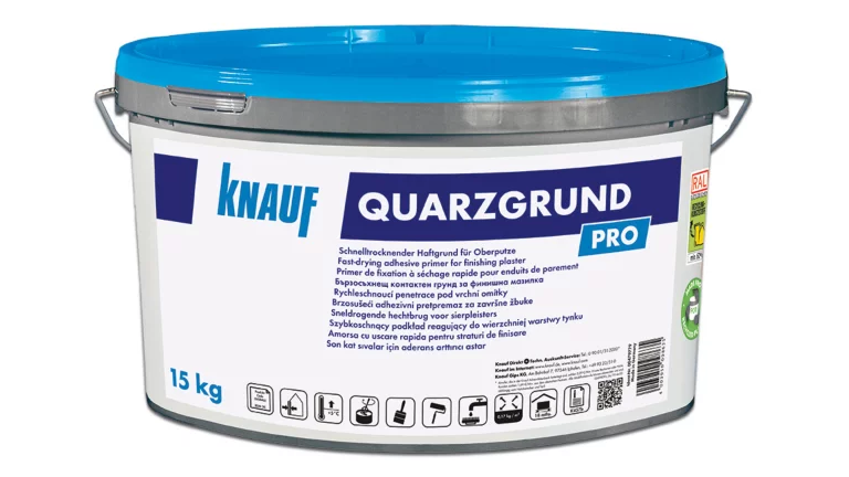 Schnelltrocknender Haftgrund für Oberputze.